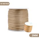 Fio De Seda Bege Escuro - Cordão Rabo De Rato 2mm - Nybc