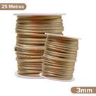 Fio De Seda Caramelo - Cordão Rabo De Rato 3mm - Nybc
