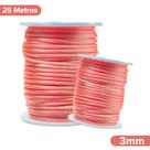 Fio De Seda Coral - Cordão Rabo De Rato 3mm - Nybc Fio De Seda Coral - Cordão Rabo De Rato 3mm - Nybc