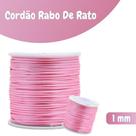 Fio De Seda Rosa Bebê - Cordão Rabo De Rato 1mm - Nybc