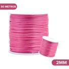 Fio De Seda Rosa Chiclete - Cordão Rabo De Rato 2mm - Nybc Fio De Seda Rosa Chiclete - Cordão Rabo De Rato 2mm - Nybc