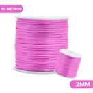 Fio De Seda Rose Escuro - Cordão Rabo De Rato 2mm - Nybc