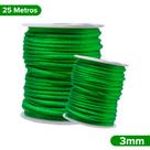 Fio De Seda Verde Bandeira - Cordão Rabo De Rato 3mm - Nybc