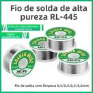 Fio De Solda Com Núcleo De Rosina De Alta Pureza 0.3-0.6mm Para Reparo De Peças Eletrônicas De