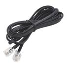 Fio de Telefone Fixo 3 Metros RJ11 X RJ11 Cabo 4 Vias Preto