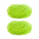 Fio De Veludo Grosso 2 Peças 50g Cada Lã Chenille Macia Para Tricô Artesanal DIY Cachecol Chapéu