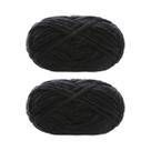 Fio De Veludo Grosso 2 Peças 50g Cada Lã Chenille Macia Para Tricô DIY Cachecol Chapéu Artesanal