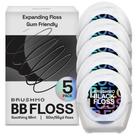 Fio dental Brushmo Black Floss Expanding 5 bobinas 250m