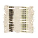 Fio dental de algodão bordado DMC 6 fios cru 8 m por meada x12