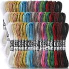 Fio dental de bordado Coume Metallic 19 cores 457mm poliéster x57