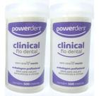 Fio Dental Dentes 500m Menta Powerdent Econômico Kit Com 2 Fio Dental Dentes 500m Menta Powerdent Econômico Kit Com 2