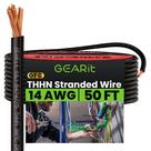 Fio elétrico GearIt Stranded THHN 14 Gauge 50 pés 100% OFC