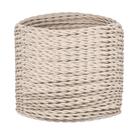 Fio elétrico Helunsi Twisted Cloth coberto 10m, marfim, 18AWG Fio elétrico Helunsi Twisted Cloth coberto 10m, marfim, 18AWG
