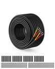 Fio elétrico NAOEVO 22 Gauge 3 Conductor 22 AWG 15m Fio elétrico NAOEVO 22 Gauge 3 Conductor 22 AWG 15m