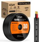 Fio elétrico Nilight 30FT 18AWG Cobre sem oxigênio Fio elétrico Nilight 30FT 18AWG Cobre sem oxigênio