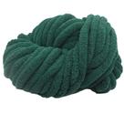 Fio Fau-chunky Chenille 500g verde escuro para crochê/tricô
