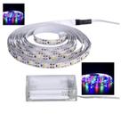 fio fita led luz 2m 120 LEDs pilha autocolante COLORIDA