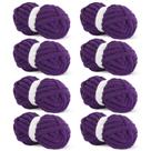 Fio HOMBYS Dark Purple Chunky Chunky para crochê 8x227g