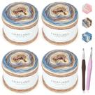 Fio Katech Fairyland para crochê e tricô 4x100g 60% algodão