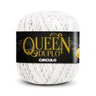 Fio Linha Queen Duplo 8/4 Círculo 100g - Cor 8001 Branco Fio Linha Queen Duplo 8/4 Círculo 100g - Cor 8001 Branco