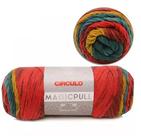 Fio Magic Pull 306 Metros Círculo Cor 8654 Mescla Lápis de Cor