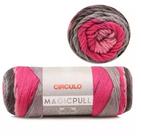 FIO MAGIC PULL 306 MTS CIRCULO COR 8668 MESCLA YPÊ ROSA - Fio de Tricô e Crochê