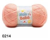 FIO MAIS BEBÊ CIRCULO 100G COR 0214 BLUSH SALMÃO - Fio de Acrílico para Bebês