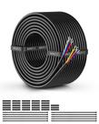 Fio NAOEVO, calibre 16, 4 condutores, 16 AWG, 4 núcleos, PVC trançado