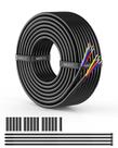 Fio NAOEVO, calibre 16, 4 condutores, 16 AWG, 4 núcleos, PVC trançado