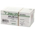 Fio Nylon 3-0 Com Agulha Triangular de 2,0cm e 3/8 c/24 Shalon