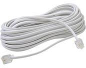 Fio Para Telefone Cabo Telefônico Rj11 Cor Branco 10 Metros Fio Para Telefone Cabo Telefônico Rj11 Cor Branco 10 Metros