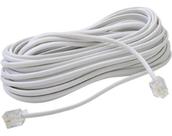 Fio Para Telefone Cabo Telefônico Rj11 Cor Branco 30 Metros