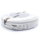 Fio Paralelo Flexivel 2 vias 1,5 mm Branco Rolo Com 100 Metros RCM fio duplo 1,5