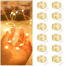 Fio prateado impermeável Fairy Lights Bexdir 20LED de 7 m, pacote com 12