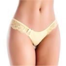Fio Renda Lateral Amarelo em Algodão Egípcio