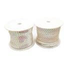 Fio Trançado Lantejoula Branco Irisado 8mm 50m 170g