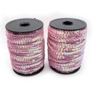 Fio Trançado Lantejoula Rosa Irisado 6mm 50m 150g Fio Trançado Lantejoula Rosa Irisado 6mm 50m 150g