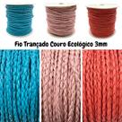 Fio Trançado material ecológico 3mm Rolo 50 Metros Escolha Cor