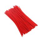 Fios De Chenille Vermelhos, Brancos E Verdes Para Decorações De Artesanato DIY - 100-300 Peças