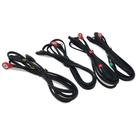 Fios de chumbo Discount TENS, pacote com 4 unidades, compatível com Compex, 152 cm Fios de chumbo Discount TENS, pacote com 4 unidades, compatível com Compex, 152 cm