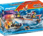 Fire Rescue Playmobil com embarcação pessoal Fire Rescue Playmobil com embarcação pessoal