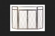Fire Screen Panacea 15195 Diamante de ferro de 3 painéis 81x127cm