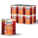 Firepit Gel Fuel Sterno, pacote com 12 unidades, 3 horas de tempo de queima