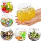 Fish Bowl Ollen Mini 70 ml de plástico inquebrável, pacote com 6