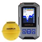 Fish Finder DANOPLUS portátil com tela HD, sensor de profundidade de 45 m