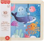 Fisher-Price Mini quebra-cabeças de madeira inclui 1 puzzle com 9 peças fáceis de conectar. Fisher-Price Mini quebra-cabeças de madeira inclui 1 puzzle com 9 peças fáceis de conectar.