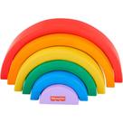 Fisher Price Wood ARCO- íris Empilhável 6PCS