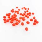 Fishing Beads QHDJIANHUI Glow Oval Rubber Bait Eggs 200 unidades