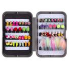 Fishing Flies BASSDASH Trout Steelhead Salmon com caixa de mosca 57 unidades