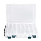 Fishing Lure Case Dioche, impermeável, plástico transparente, 14 slots